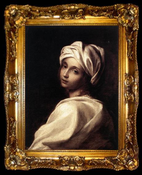 framed  SIRANI, Elisabetta Portrait of Beatrice Cenci wr, ta009-2